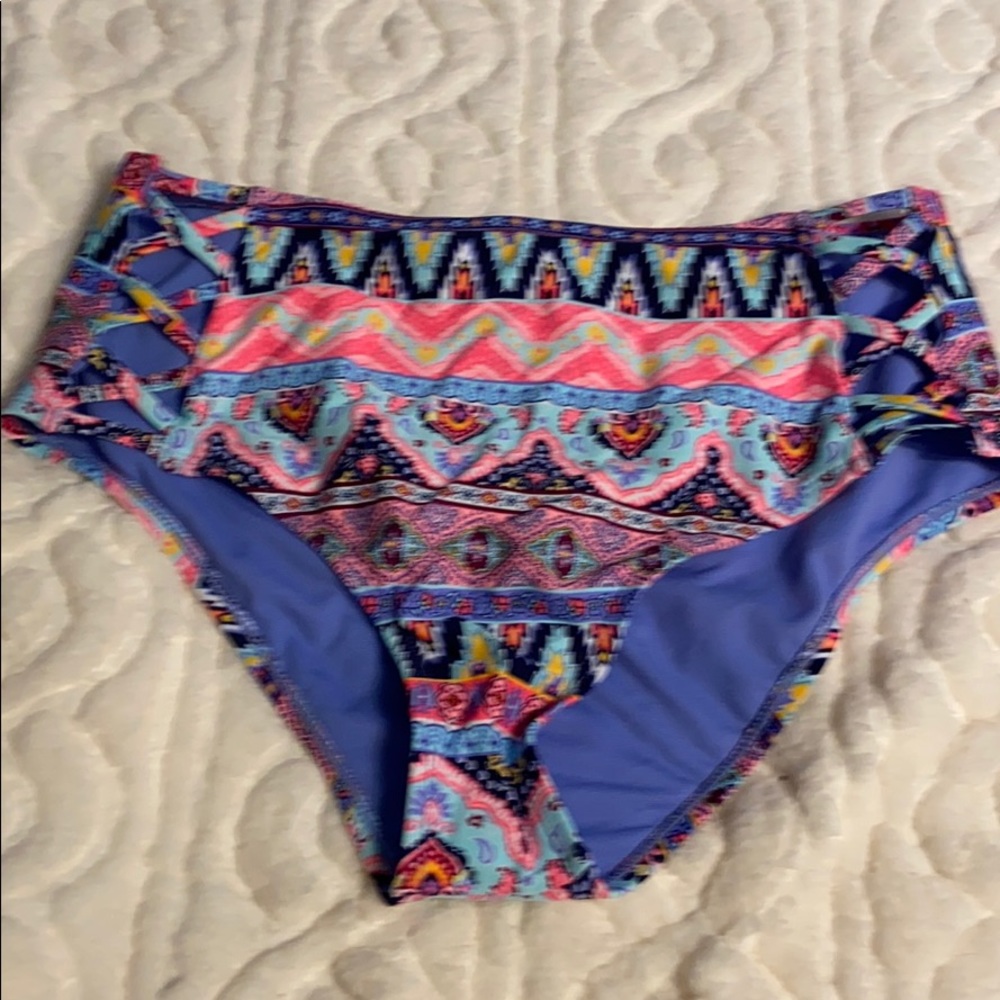 Like new California Waves high waist bikini bottom